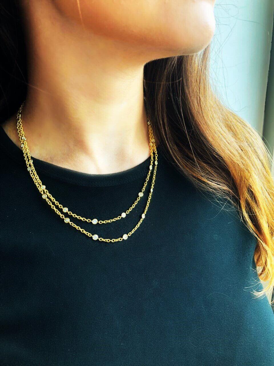 Layered DBY Necklace