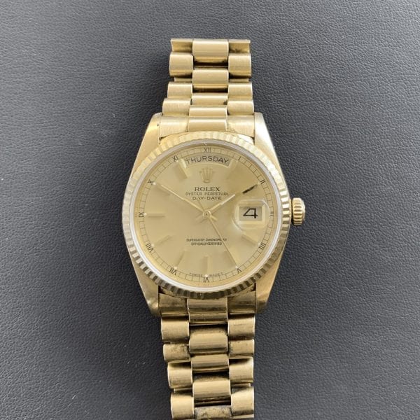 stum græsplæne Portal Preowned Rolex Day Date 36 Yellow Gold | King Jewelers