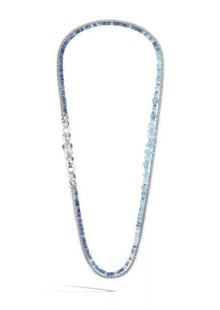 John Hardy Classic Chain Aquamarine Necklace