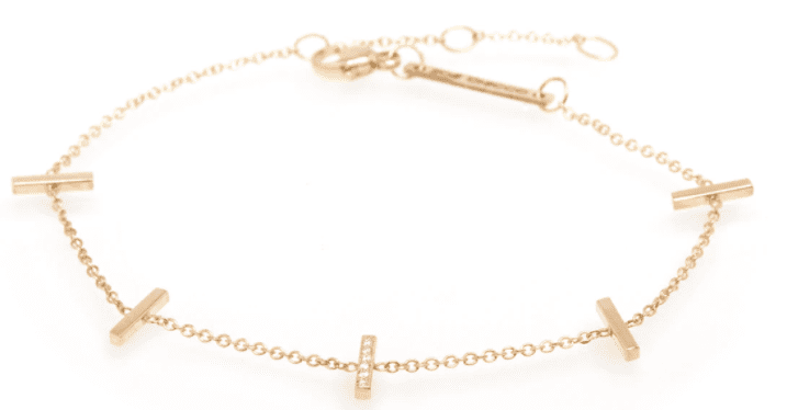 Gold Bars Diamond Bracelet
