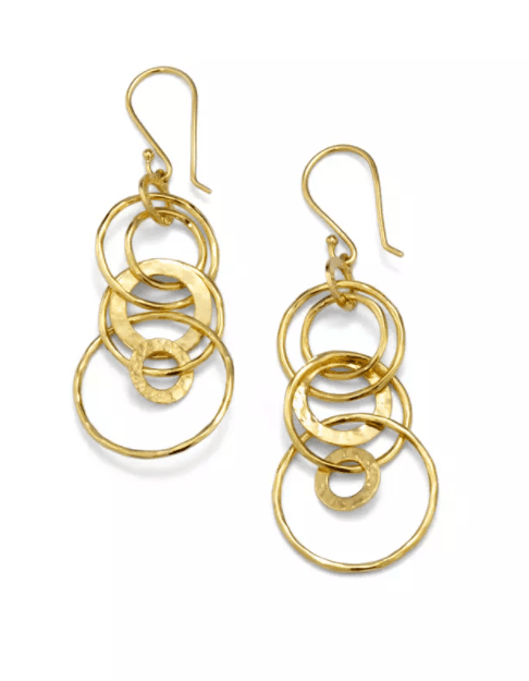 Ippolita Hammered Gold Earrings