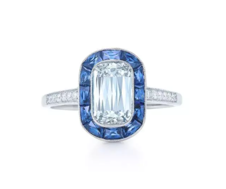 Kwiat Sapphire amd Diamond Engagement RIng
