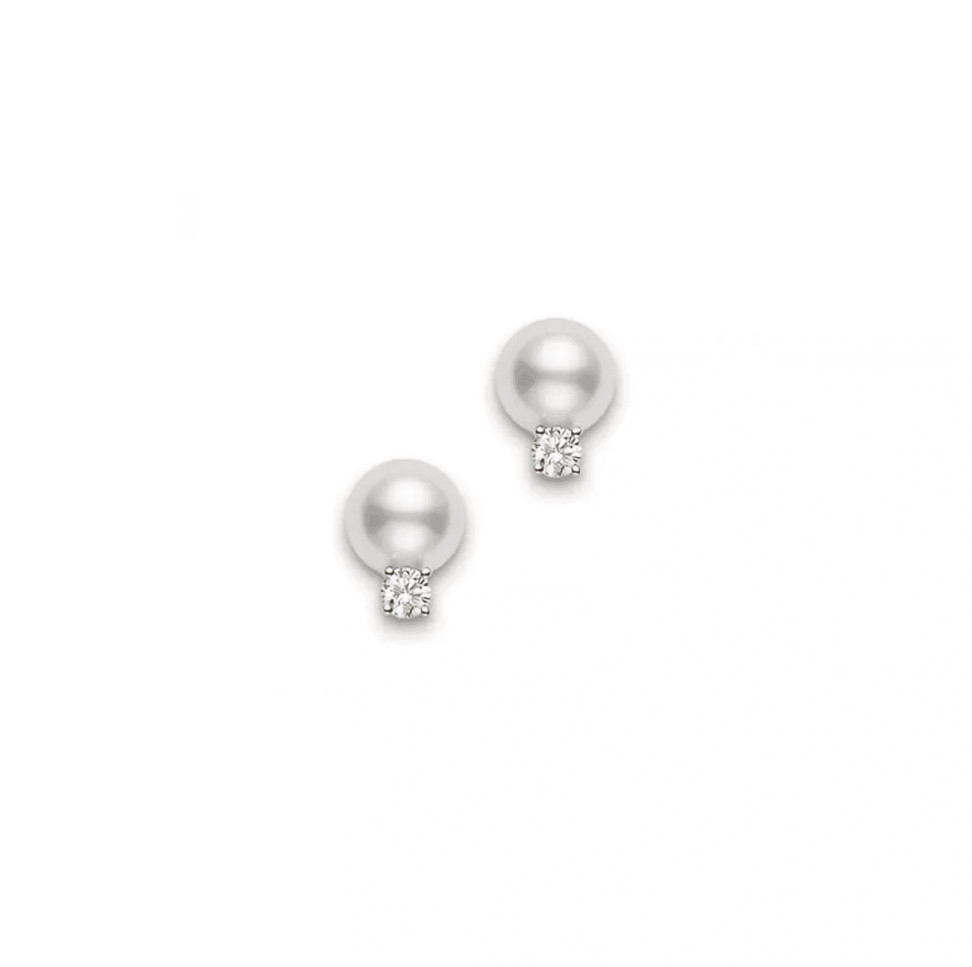 Mikimoto Pearl and Diamond Studs