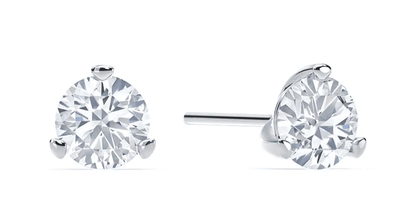 Round Diamond Stud Earrings by King Jewelers