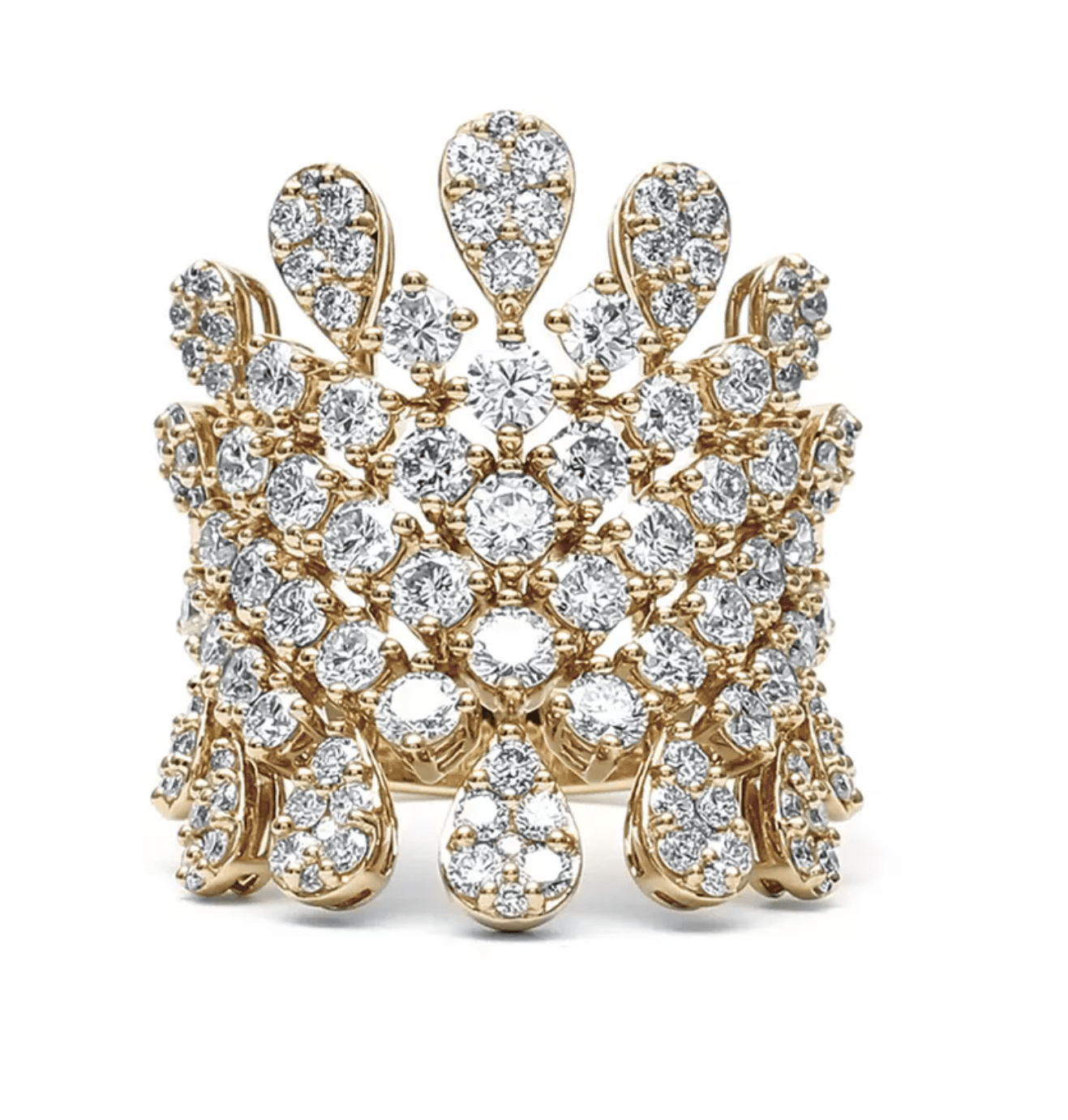 King Jewelers Wide Diamond Ring