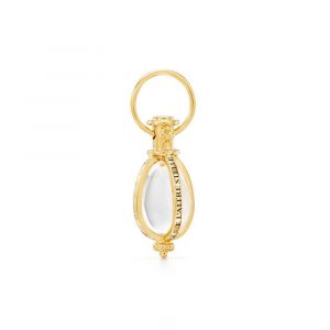 Temple St Clair Astrid Rock Crystal Amulet in 18K Yellow Gold