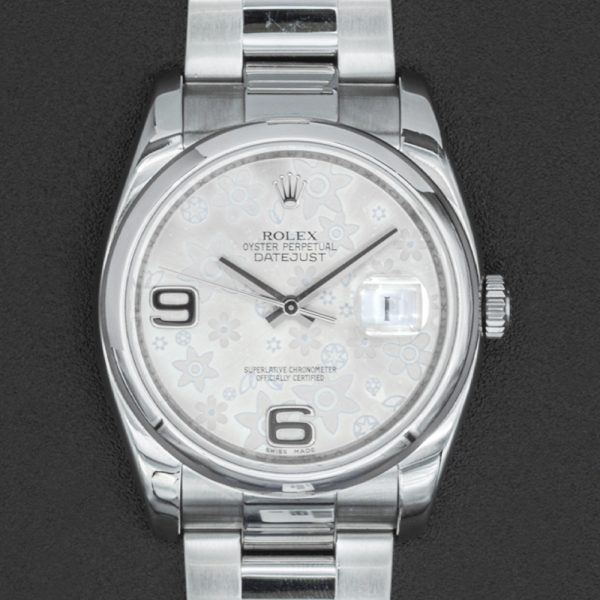Rolex Datejust Floral Dial Watch 116200 C5012187-2