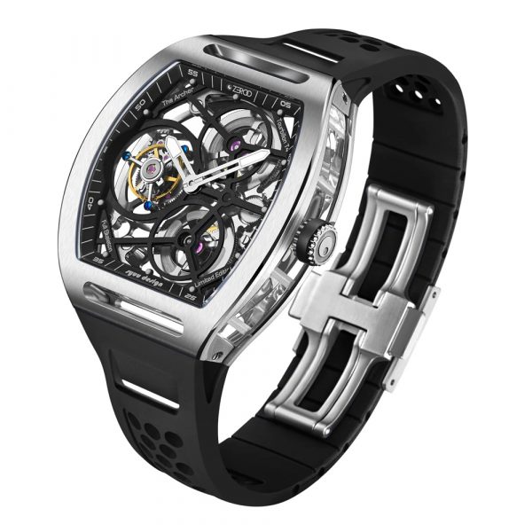Zeroo Time T4 Archer Tourbillon Steel and Black | King Jewelers